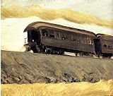 Railroad Train by Edward Hopper